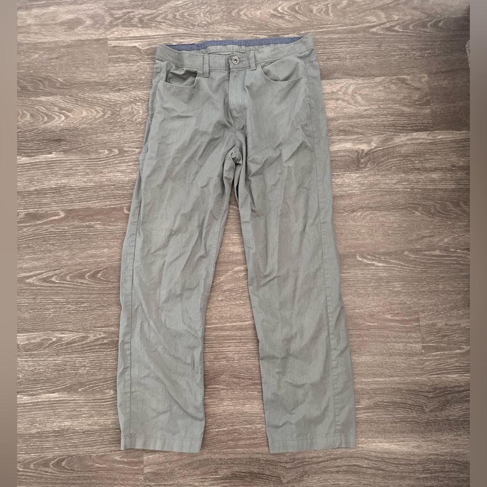Men's Casual Lightweight Chino Pants - Gray straight leg 32x30